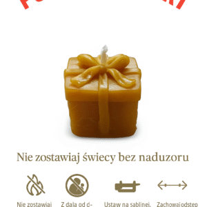 „Prezent od natury” – świeca z naturalnego wosku pszczelego RenMirArt