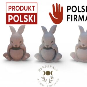 Zestaw świecznik królik