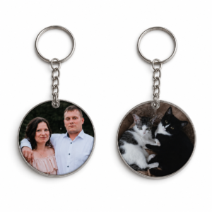 Personalizowany brelok ze zdjęciem + drewniane pudełko
